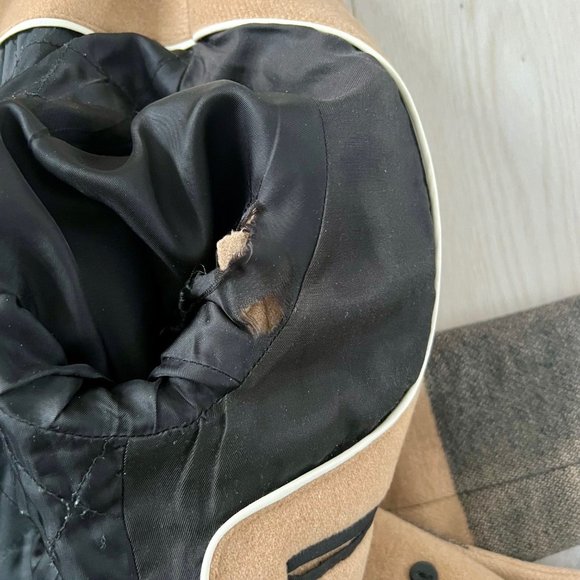 Rag & Bone New York Skye Stripe Camel Peacoat Jacket ( 00 / XS ) - Picture 12 of 12